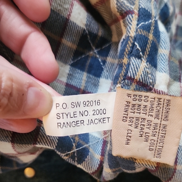 Milwaukee Tools Swingster Men's Flannel Lined Blue Denim Jacket Size XL Vintage - Picture 12 of 12